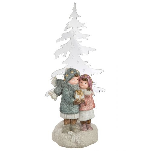 Decoratiune LED Pair on Winter, Rasina, Multicolor, 10x14x31 cm [3]