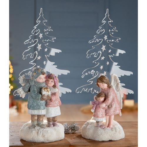 Decoratiune LED Pair on Winter, Rasina, Multicolor, 10x14x31 cm [2]