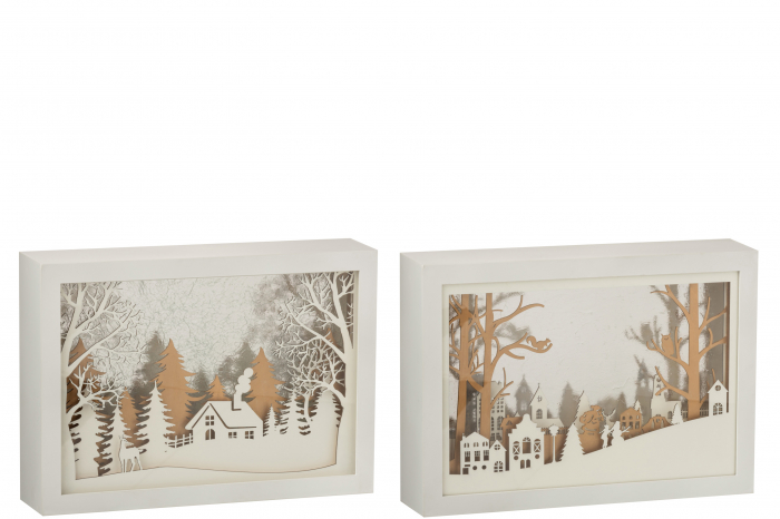 Decoratiune LED, Plastic, Auriu, 30x6.7x21.5 cm [2]