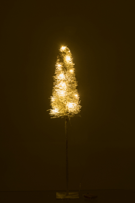 Decoratiune LED, Rachita/bambus, Alb , 15x15x79 cm [3]