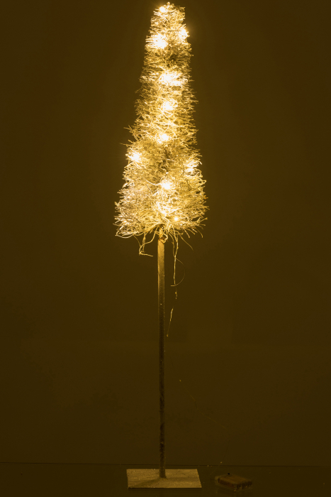 Decoratiune LED, Rachita/bambus, Alb , 18x18x99 cm [3]