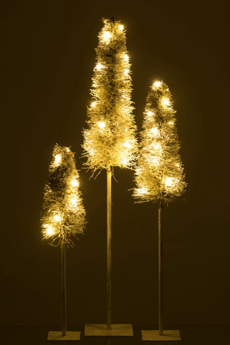 Decoratiune LED, Rachita/bambus, Alb , 18x18x99 cm [6]