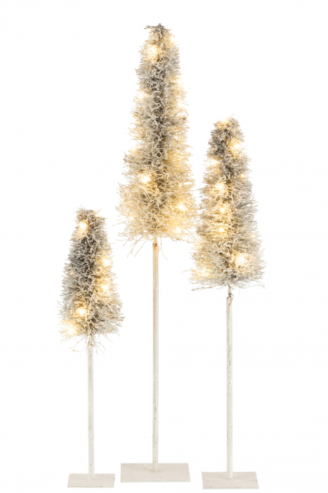 Decoratiune LED, Rachita/bambus, Alb , 18x18x99 cm [5]