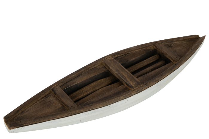 Decoratiune, Lemn, Alb , 37.7x9.3x5.5 [2]