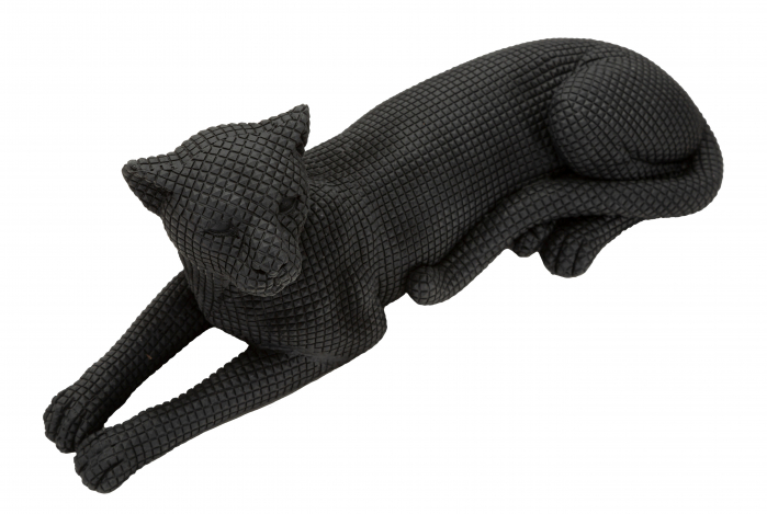Decoratiune Leopard, Rasina, Negru, 15.3x38x12.5 cm [2]