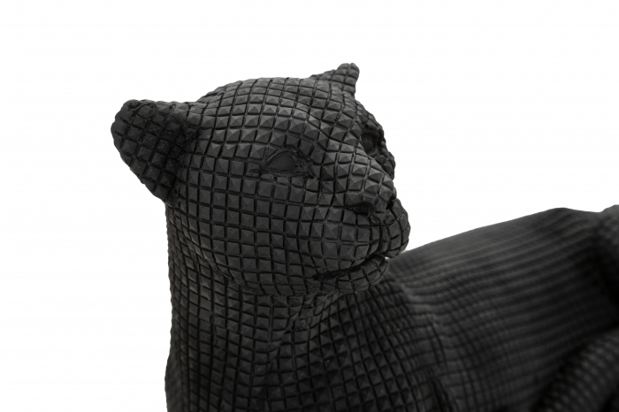 Decoratiune Leopard, Rasina, Negru, 15.3x38x12.5 cm [4]