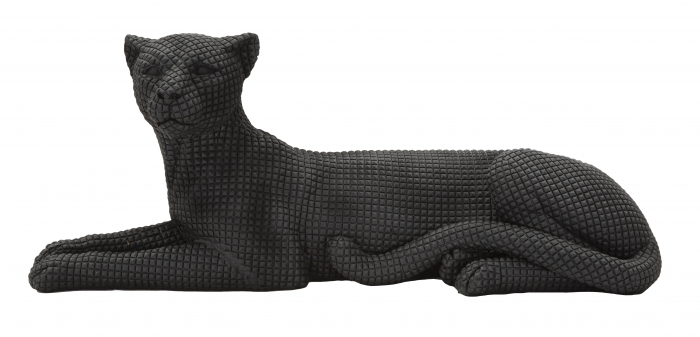 Decoratiune Leopard, Rasina, Negru, 15.3x38x12.5 cm [7]