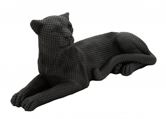 Decoratiune Leopard, Rasina, Negru, 15.3x38x12.5 cm [6]