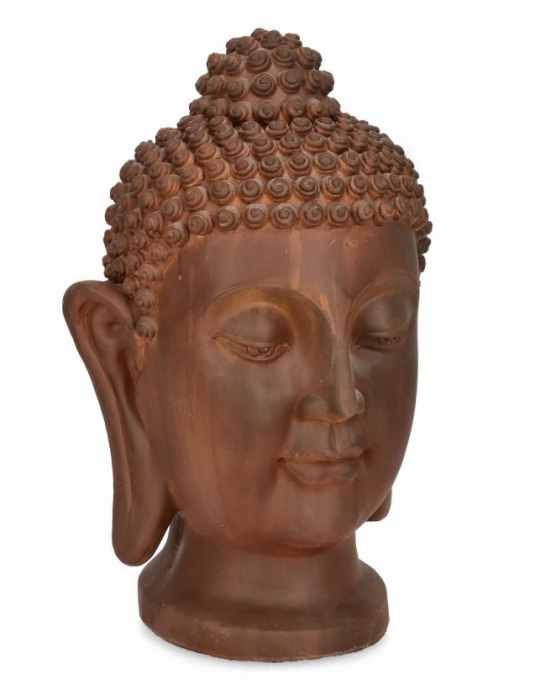 Decoratiune Meili, Cap de Buddha Ruginit H59 [1]