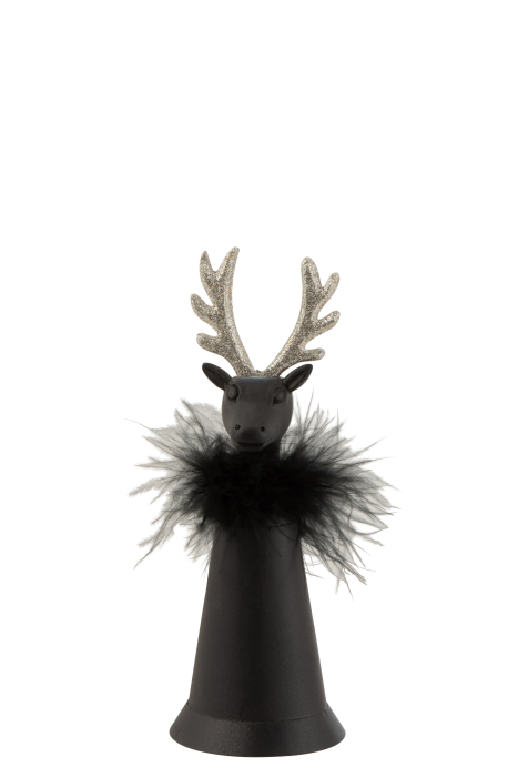 Decoratiune, Metal , Negru, 18.5x7x7 [1]