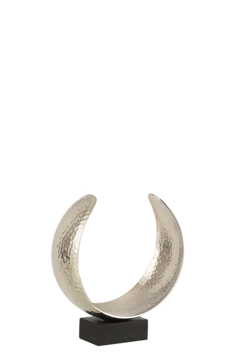 Decoratiune Moon Luna, Aluminiu, Argintiu, 25.5x10x26 [1]