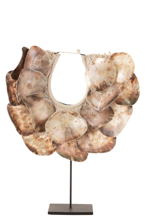 Decoratiune Necklace, Ciment/Lemn, Mov, 54x19x64.5 cm [1]