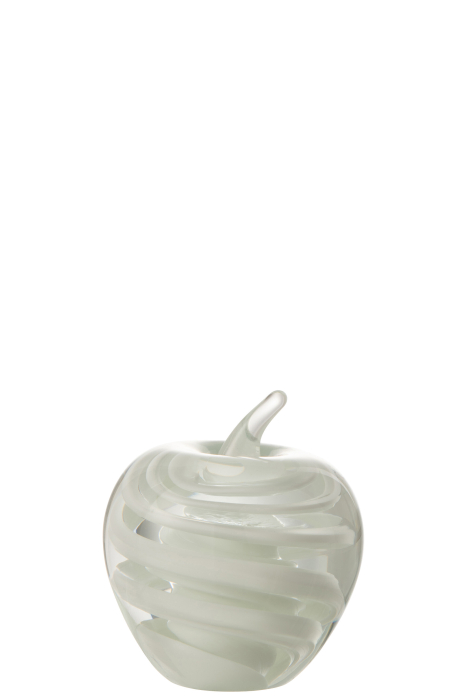 Decoratiune paperweight, Sticla, Alb, 8x8x9 [1]