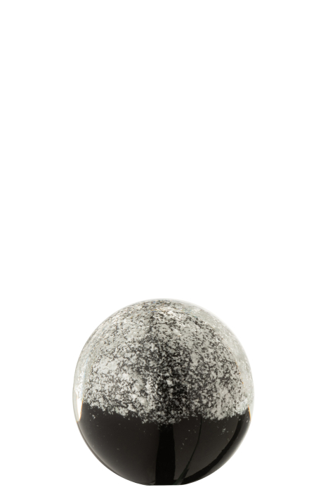 Decoratiune paperweight, Sticla, Argintiu, 8x8x8 [2]