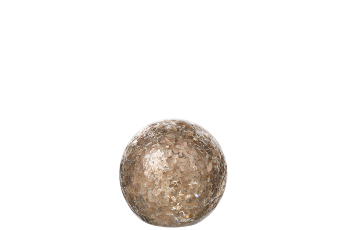 Decoratiune paperweight, Sticla, Auriu, 8x8x8 [1]