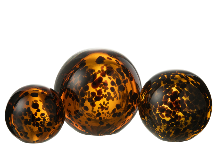 Decoratiune paperweight, Sticla, Maro, 12x12x12 [2]