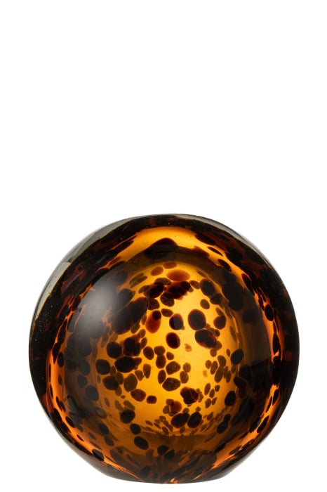 Decoratiune paperweight, Sticla, Maro, 12x12x12 [1]