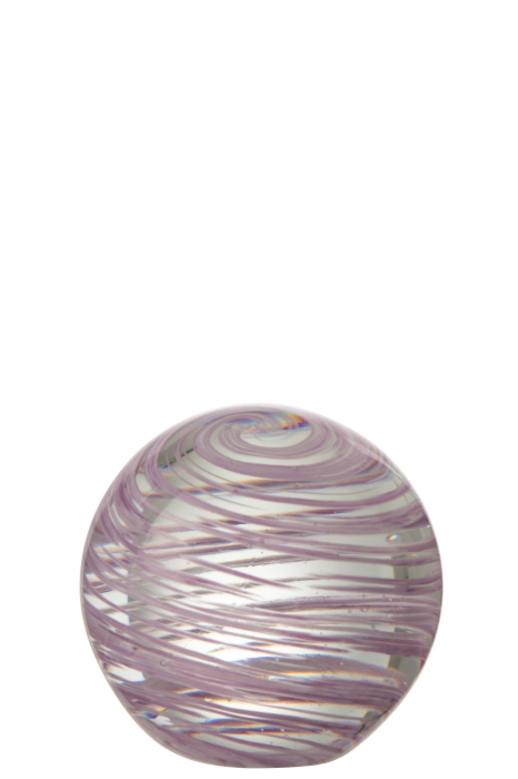 Decoratiune paperweight, Sticla, Mov, 10x10x10 [1]