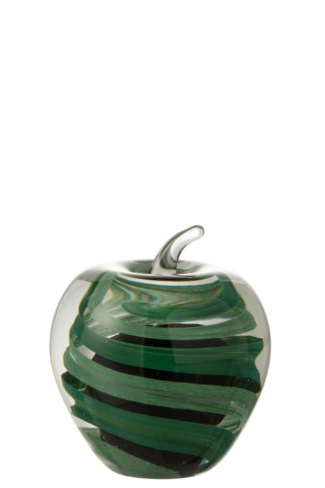 Decoratiune paperweight, Sticla, Verde, 10x10x12 [2]
