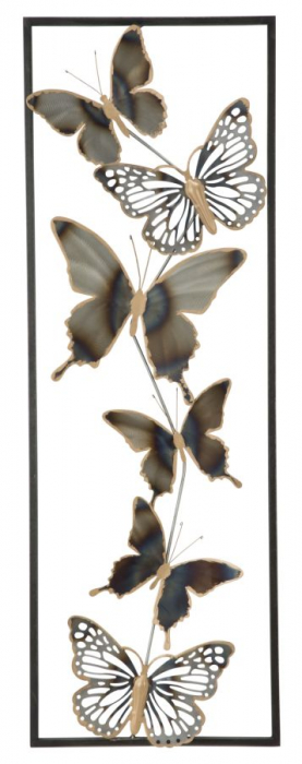 Decoratiune pentru perete BUTTERFLIES, 31X2.5X90 cm, Mauro Ferretti