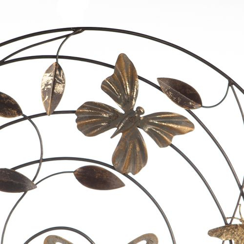 Decoratiune pentru perete Farfalle, gri/maro/ auriu, 50 cm [4]