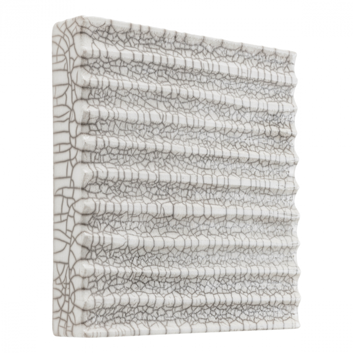 Decoratiune perete, Division, ceramica raku, alb, Dims: L. 30 | W. 5 | H. 30  (CM) [3]
