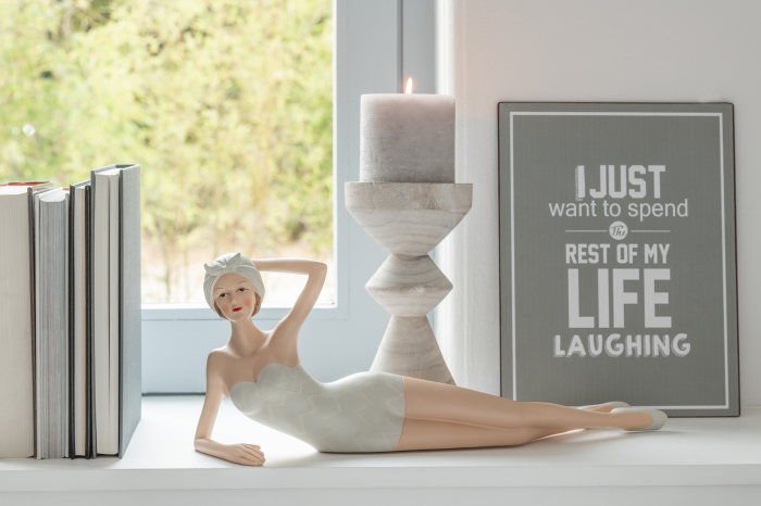 Decoratiune perete, Metal, Gri, 26.5x0.3x35 [1]