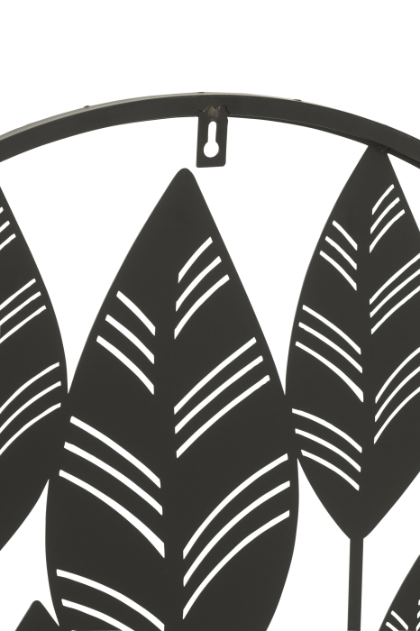 Decoratiune perete, Metal , Negru, 60x1x60 [2]