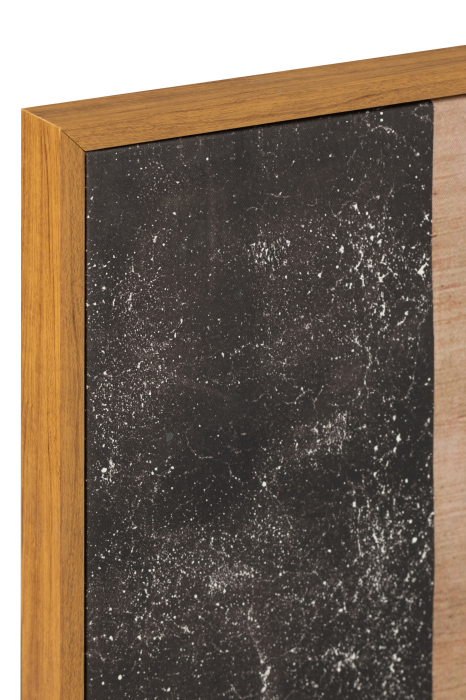 Decoratiune perete, Panza, Multicolor, 76x76x3.7 [3]