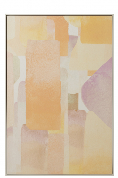 Decoratiune perete, Panza, Multicolor, 82.6x122.6x4.3