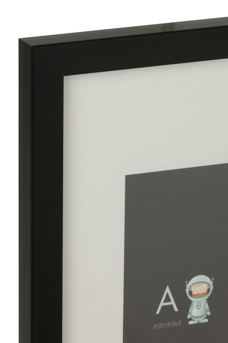 Decoratiune perete, Panza, Negru, 60x2.5x40 [2]