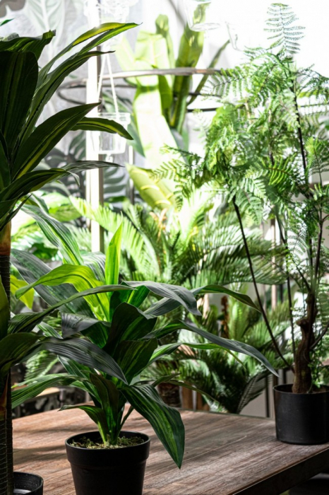 DECORATIUNE PLANTĂ FERIGĂ IN GHIVECI 75 FRUNZE H108 [2]
