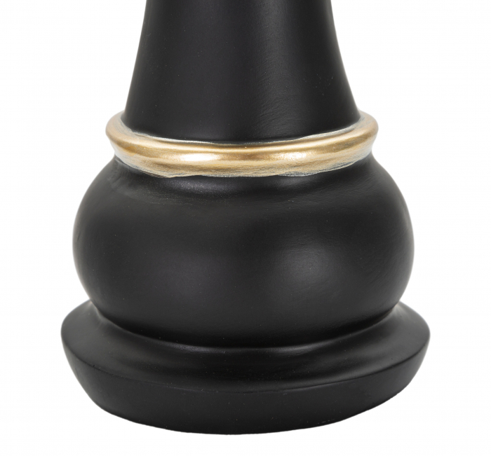 Decoratiune Queen, Rasina, Negru/Auriu, 25.5x9x9 cm [2]