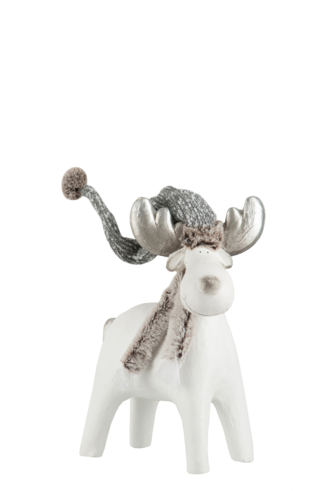 Decoratiune Ren, Compozit, Gri, 28x17x40 cm [1]