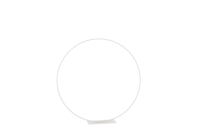 Decoratiune Ring, Metal, Alb, 60x10x60 cm [1]