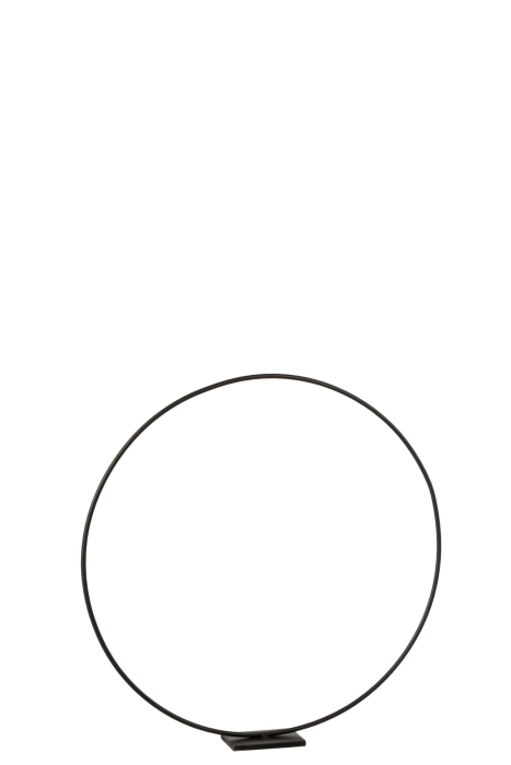 Decoratiune Ring, Metal, Negru, 60x10x60 cm [1]