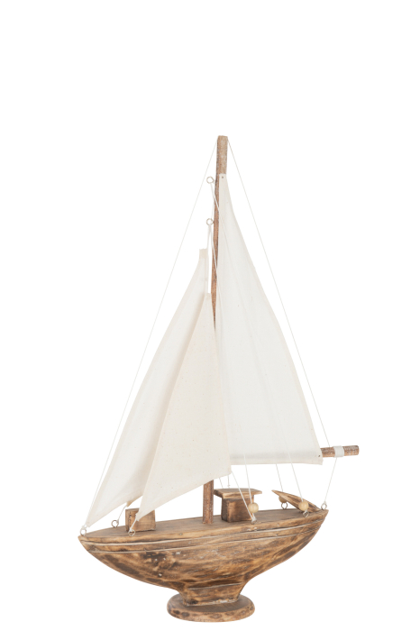 Decoratiune sailboat, Lemn, Natural, 29x3x43 [1]