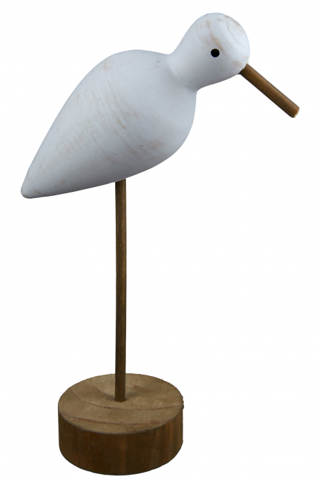 Decoratiune Seagull on foot, MDF, Maro Alb, 11x15x5 cm GILDE imagine 2022 by aka-home.ro