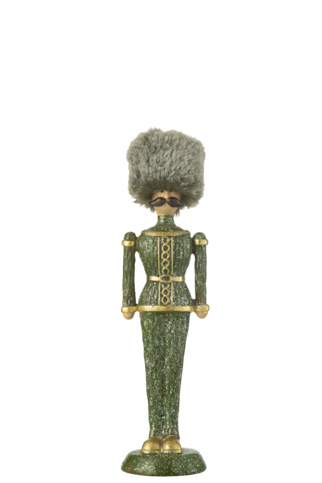 Decoratiune, Spărgător de nuci, Glitter, Rășină Verde Mediu [1]