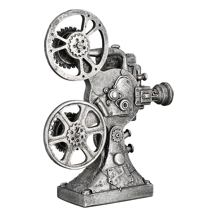 Decoratiune Steampunk Camera, rasina, inaltime 23 cm