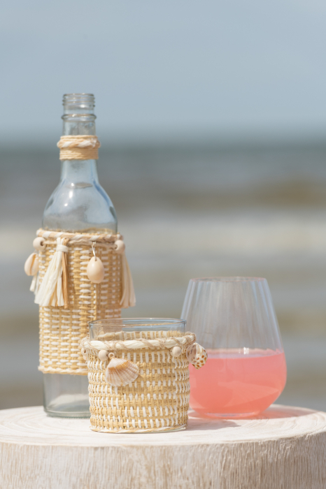 Decoratiune, Sticla, Natural, 7x7x25 [1]