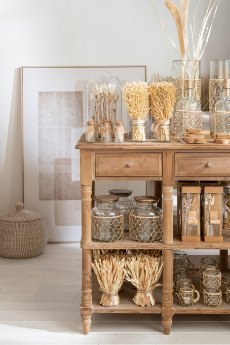 Decoratiune, Sticla, Transparent, 15x15x32 [1]