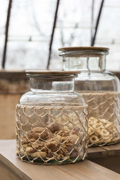 Decoratiune, Sticla, Transparent, 22x22x28 [1]