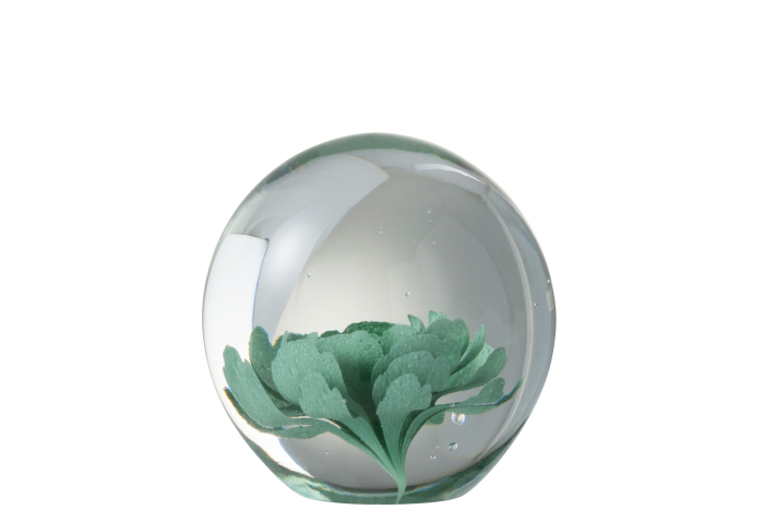 Decoratiune, Sticla, Verde, 10x10x10 cm [1]