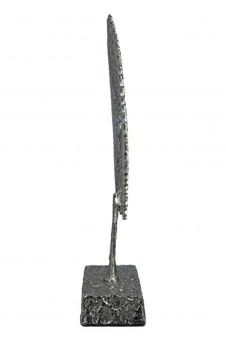 Decoratiune Tree, Aluminiu, Argintiu, 36x53 cm [4]