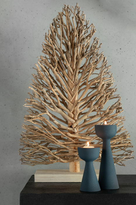 Decoratiune, Tree On Foot, Lemn, Natural [1]