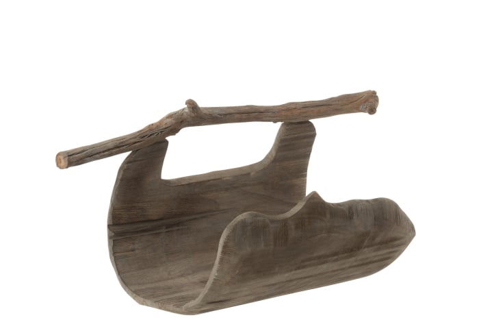 Decoratiune trunk, Lemn, Natural, 45x22x17 [1]