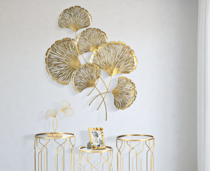 Decoratiune vertical de fier cu iris 78x5,5x101 cm [8]