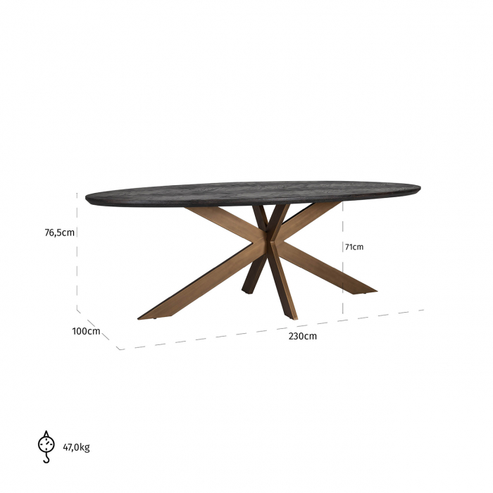 Masa Blackbone alama oval 230 [5]