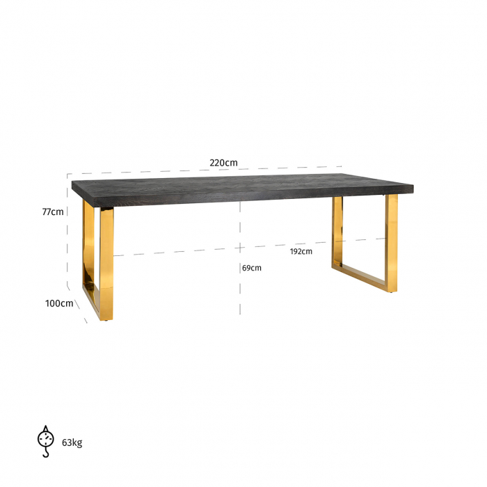 Masa  Blackbone auriu 220 [4]